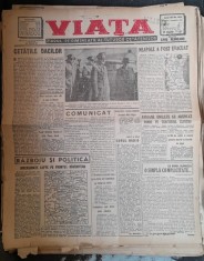 Viata, ziarul de dimineata al tuturor cetatenilor nr.885/1943, an III foto