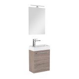 Mobilier de baie fantastic Melanie cu oglindă, culoare stejar York