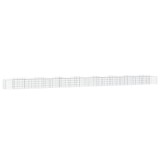 Cumpara ieftin Strat inaltat cu gabion arcuit, 800x50x50 cm, fier galvanizat