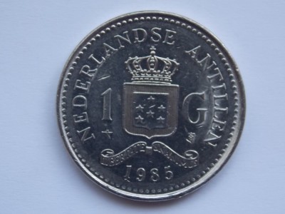 1 GULDEN 1985 ANTILELE OLANDEZE foto