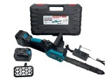 Cumpara ieftin Mini Drujba electrica 300mm, 12'' inch, 8AH, 48V, cu 2 acumulatori brushless, model BLUE PROFESSIONAL Campion CMP1756B