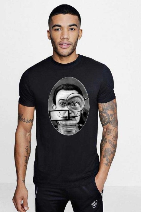 Tricou barbati negru - Dali - The Watcher - XL