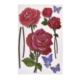 Autocolante de perete, Trandafiri 3D, 32x50 cm, ATU-081180, Oem
