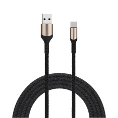 Cablu date si incarcare rapida, PRESTIGE CHARGE&reg;, FastCharge max 3A, pentru Samsung, Iphone 15&amp;16, incarcare rapida si sigura 18W cu protectie la supr