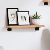 vidaXL Poliță perete maro deschis 40x10x2 cm lemn masiv stejar tratat