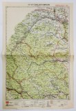 HARTA ZONEI STOROJINET - CAMPULUNG , LITOGRAFIE DE M.D. MOLDOVEANU , 1936, POLICROMA