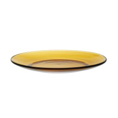 Farfurie plata Lys Amber din sticla, Duralex, set 1 buc. ?190x(H)20 mm foto