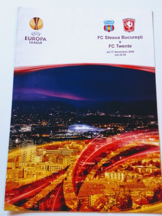 Program meci fotbal STEAUA Bucuresti - FC TWENTE (17.12.2009)