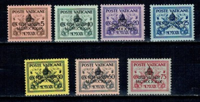 Vatican 1939 - Sede Vacante, serie nestampilata foto