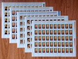 ✅ RO 1980 LP 1008 &quot; Aniversari - Comemorari &quot;, serie in coli de 50 ,MNH - posibile defecte marunte pe marginile mari , in afara marcilor, Nestampilat