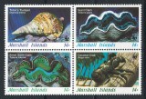 Insulele Marshall 1986 Mi 73/76 bloc MNH - WWF: melci si midii marine