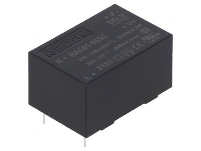 Convertor AC/DC 1W 5VDC 68% foto