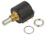 Potentiometru Axial Multitura 1k&Omega; 2W 6.35mm Lineare IP50