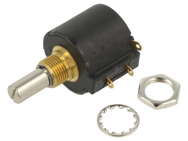 Potentiometru Axial Multitura 1k&Omega; 2W 6.35mm Lineare IP50