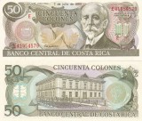 Costa Rica 50 Colones 1993 UNC - Bancnota Straina America