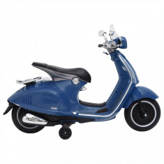 Motocicleta de jucarie electrica Vespa, albastru, GTS300 foto