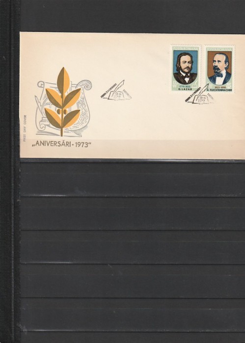 RO - FDC - ANIVERSARI II ( LP 821 ) 1973 ( 1 DIN 2 )