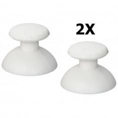 2 x Analog Thumbsticks Cap pentru Controller PS2 PS3-Culoare Alb