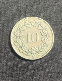 Moneda 10 rappen 1930 Elvetia, Europa