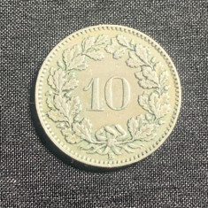 Moneda 10 rappen 1930 Elvetia