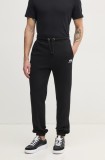 Alpha Industries pantaloni de trening barbati, culoarea negru, cu imprimeu, 156370