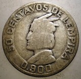 J.294 HONDURAS 50 CENTAVOS DE LEMPIRA 1932 ARGINT