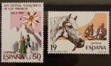 BC243, Spania 1987, 2 serii folclor, flori, cai