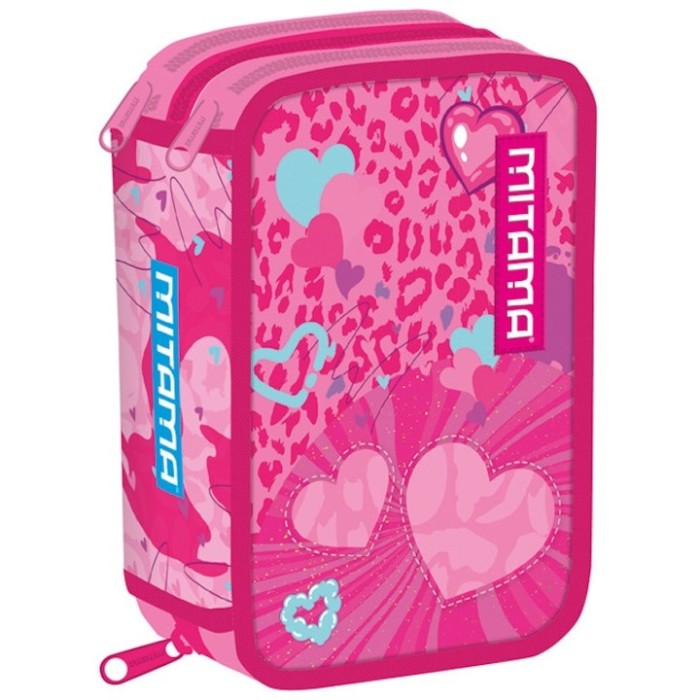 Penar echipat Mitama 3 compartimente design inimi roz