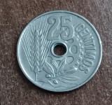 C50 - Moneda foarte veche - 25 centimos ante euro - Spania - 1934, Europa