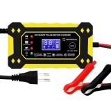 Redresor Automat Inteligent pentru Baterii Auto 12V 5Amp, Profesional cu Functie de Reparare si Siguranta