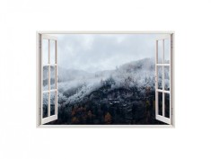 Autocolant decorativ, Fereastra, Natura si peisaje, Multicolor, 85 cm, 2125ST foto