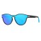 Ochelari soare rotunzi polarizati unisex Techsuit, albastru, TR7545