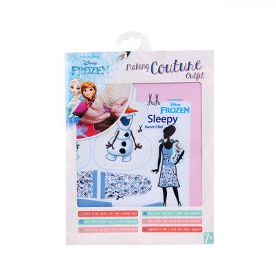 Set de croitorie hainute pentru papusi Couture Disney Sleepy Sweet Olaf, Dress Your Doll EduKinder World foto