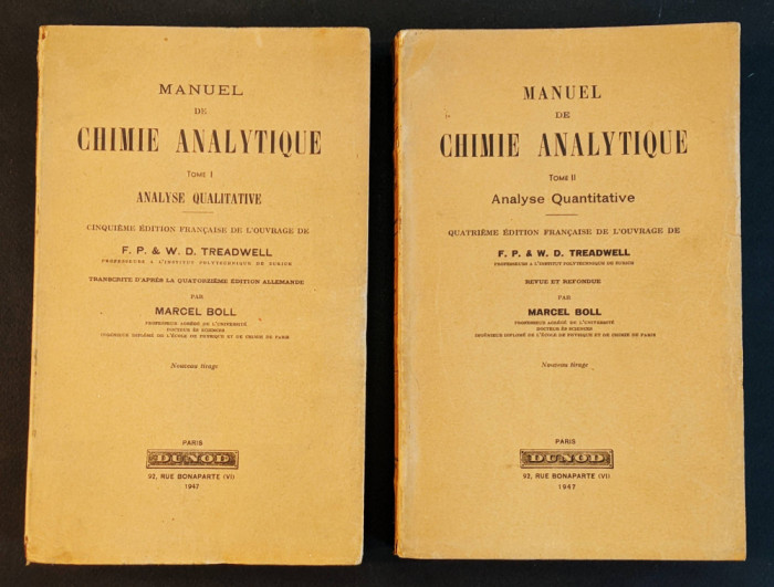 Manual CHIMIE Analiza Calitativa Cantitativa Lb Franceza 1442 p ANALYTIQUE DUNOD