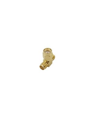 Adaptor convertor antena wifi RF coaxial RP-SMA tata la 2x SMA mama foto