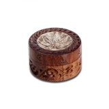 Grinder RoseWood Leaf , 2 Parti, O35mm