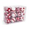 Set decoratiuni de brad - rosu / alb - 24 buc / set Best CarHome