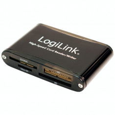 Cititor de carduri Logilink CR0013, SD/microSD, USB 2.0, Negru foto