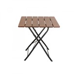 Cumpara ieftin Masa BISTRO CLASIC din lemn masiv de salcam pentru gradina sau terasa 700x700 mm culoare maro deschis