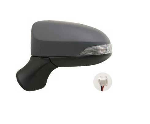 Oglinda usa exterioara Toyota Yaris, 07.2014-05.2017; Yaris, 05.2017-, partea Stanga, reglare electrica; grunduit; incalzit; sticla convexa; geam cro