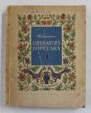 M. EMINESCU - LITERATURA POPULARA - CULEGERI SI PRELUCRARI , 1956