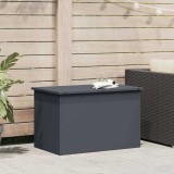 Cutie Depozitare Externa vidaXL Antracit 80x50.5x50cm Otel Rezistent Intemperii, Dulap Gradina/Terasa