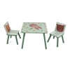 Set Birou Copii cu 2 Scaune U-Grow Green Forest UGMBS07-GNF, 60x60x44 cm