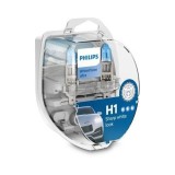 Bec H1 Philips 99ZB191P, 12V; 55W; WhiteVision ultra; albastru; + 2 x W5W; P14.5s; ECE, 2 buc.
