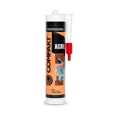 Etansant acrilic Compakt, alb, interior / exterior, 280 ml foto