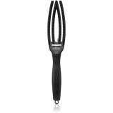 Olivia Garden Fingerbrush Boar &amp; Nylon perie de par cu peri de nailon și de mistreț Full Black S 1 buc