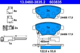 ATE 13.0460-3835.2 set placute frana,frana disc