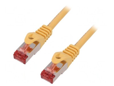 Cablu Patch S/FTP Cat6 LSZH Galben 1.5m foto