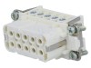 Conector HDC Inserturi de Contact Mamă 10P 10 PE