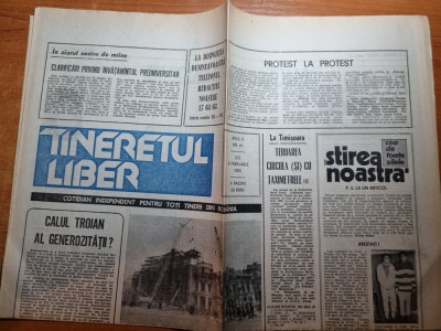 ziarul tineretul liber 8 februarie 1990 foto